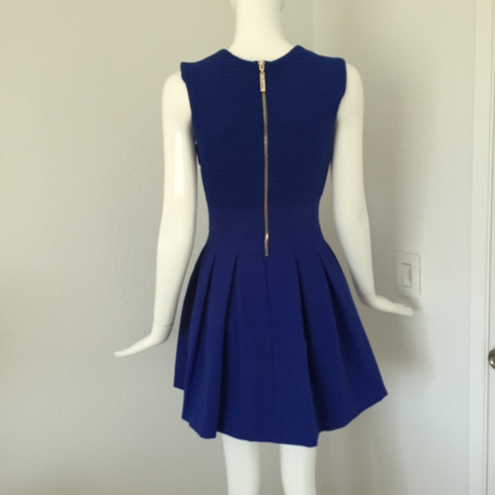 BCBG Max Azria cobalt Blue Fit & Flare Dress - Picture 6 of 10